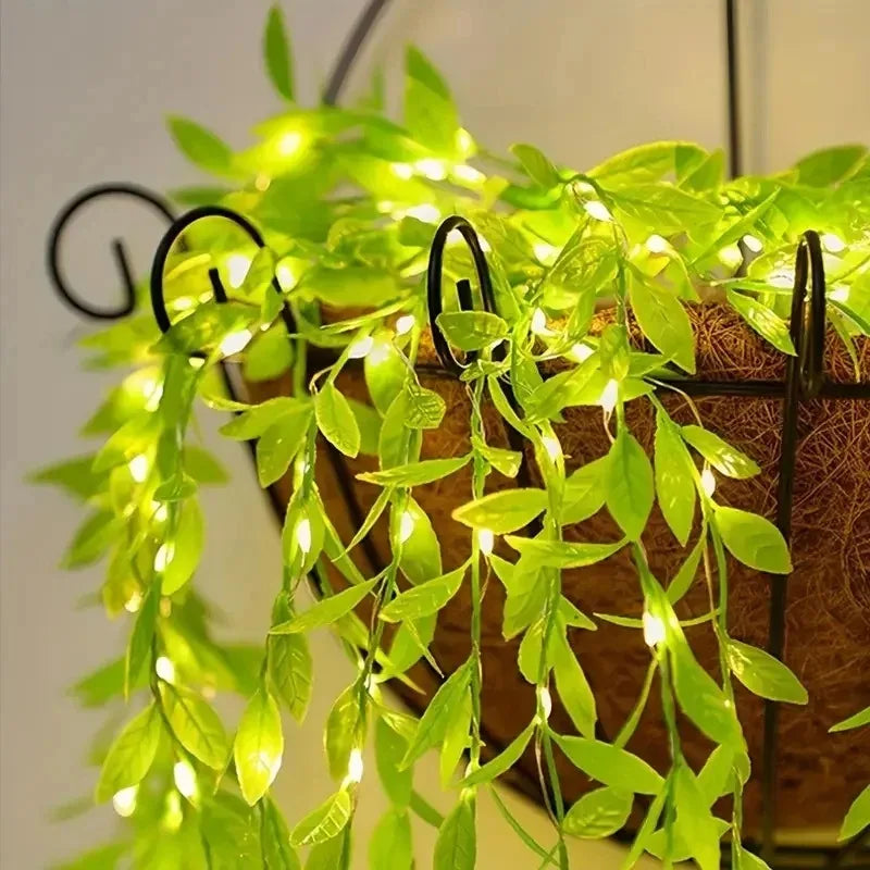 Catena luminosa a foglie, LED a batteria, da 2 a 10 m – dettaglio 5