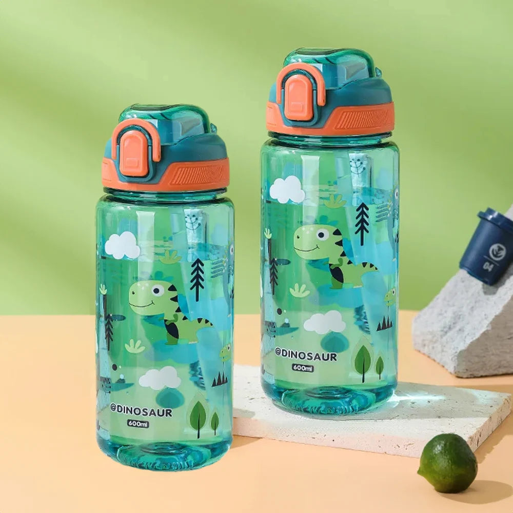 Borraccia per Bambini con Cannuccia e Blocco, 600 ml – foto 9