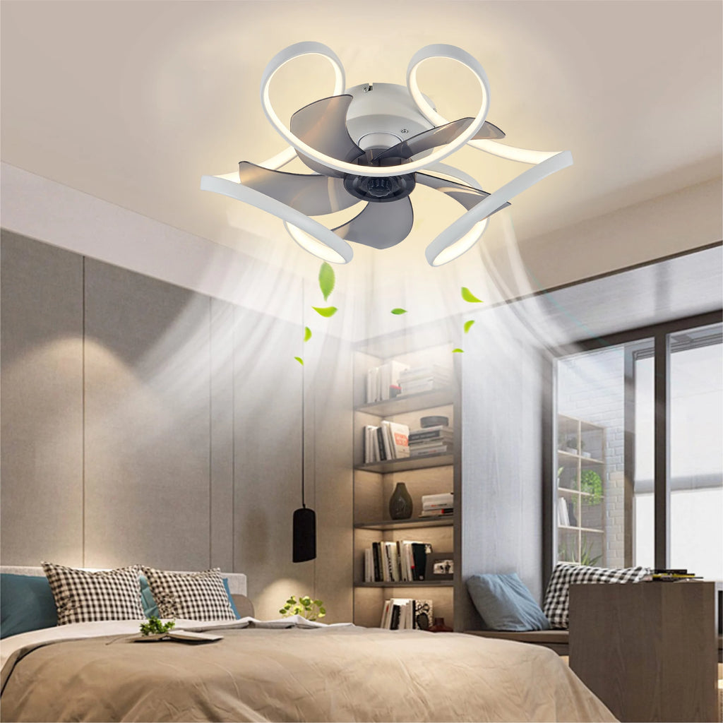 Ventilatore da Soffitto Silenzioso con Lampada e Telecomando