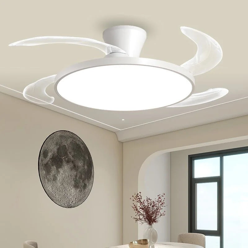 Ventilatore da soffitto sottile con luce LED e pale pieghevoli – dettaglio 1