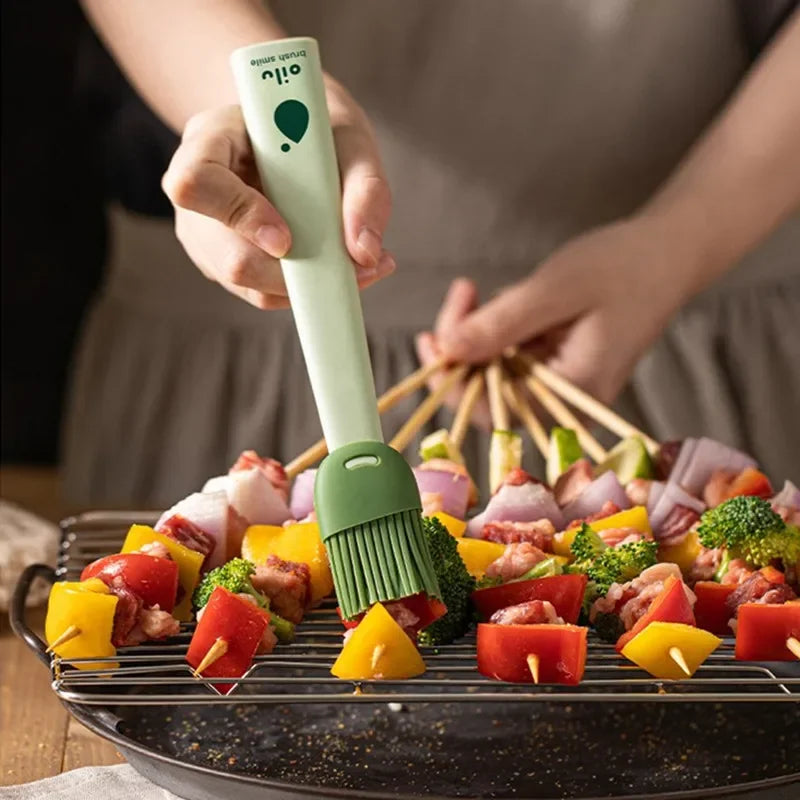 Spazzole in silicone per olio e barbecue, set da 2 o 3 – dettaglio 1