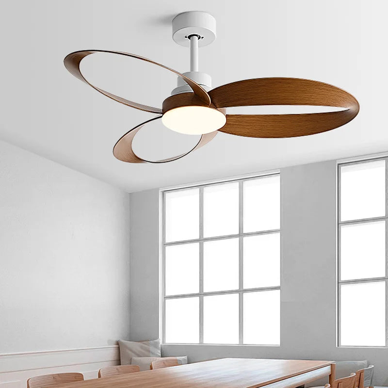 Ventilatore da soffitto 2026 da 42/52 pollici con lampada, stile industriale vintage in legno, per – foto 7