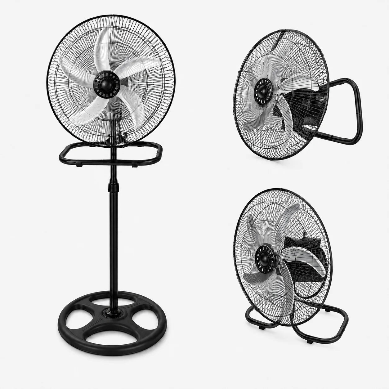 Ventilatore a piantana con 5 pale in metallo e 3 velocità – dettaglio 11