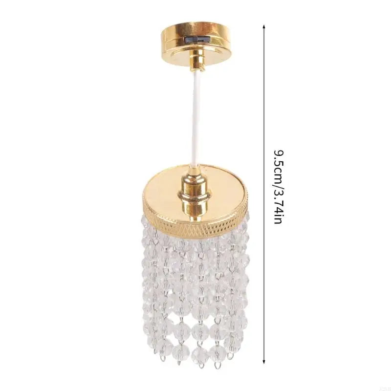 Lampadario in miniatura per case delle bambole, oro o argento – dettaglio 2