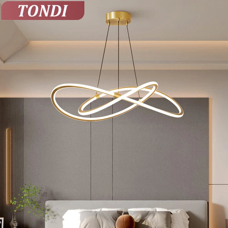 Lampadario moderno a LED per soggiorno, sala da pranzo, camera da letto, cucina, illuminazione domestica