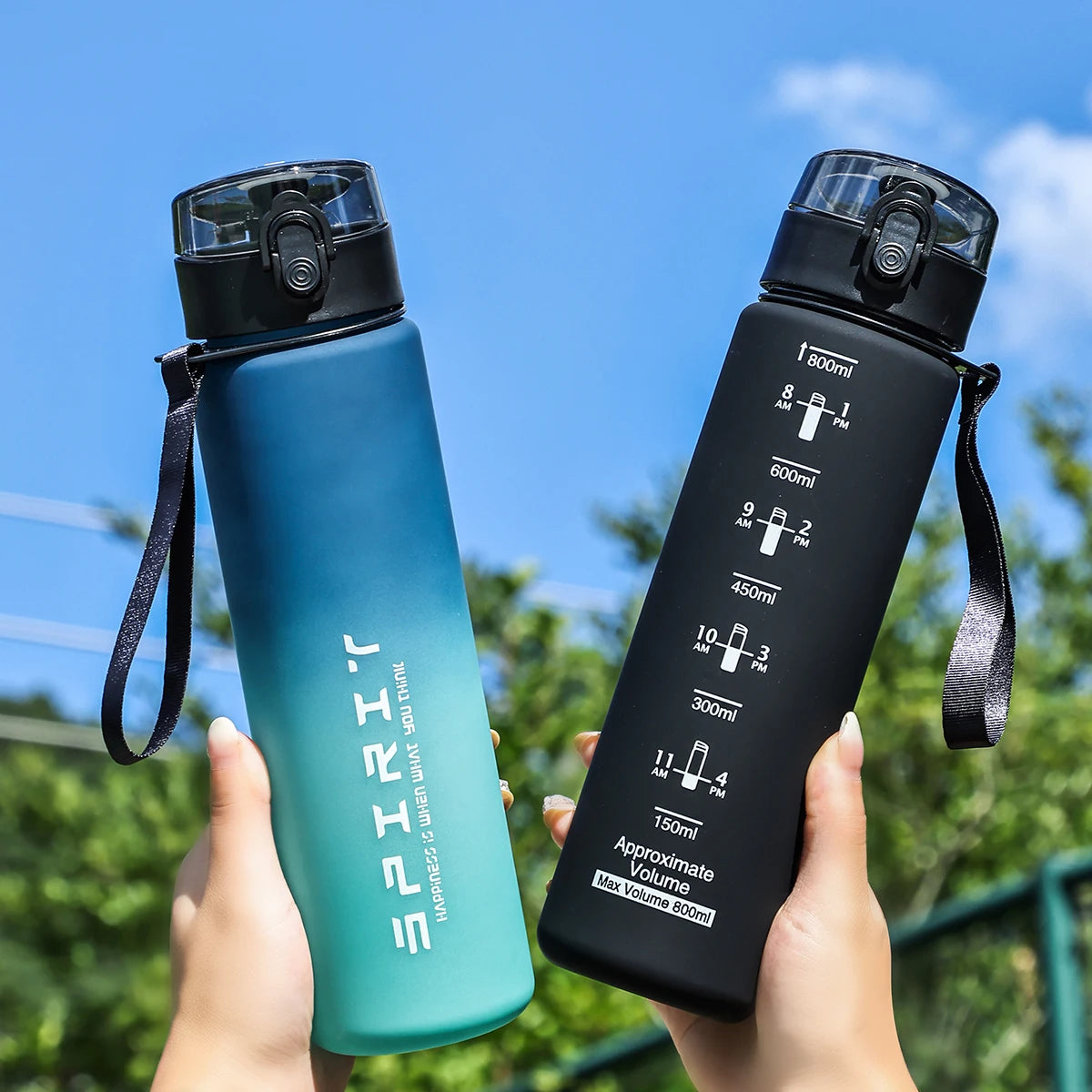 Borraccia da 800 ml con Scala Graduata per Sport