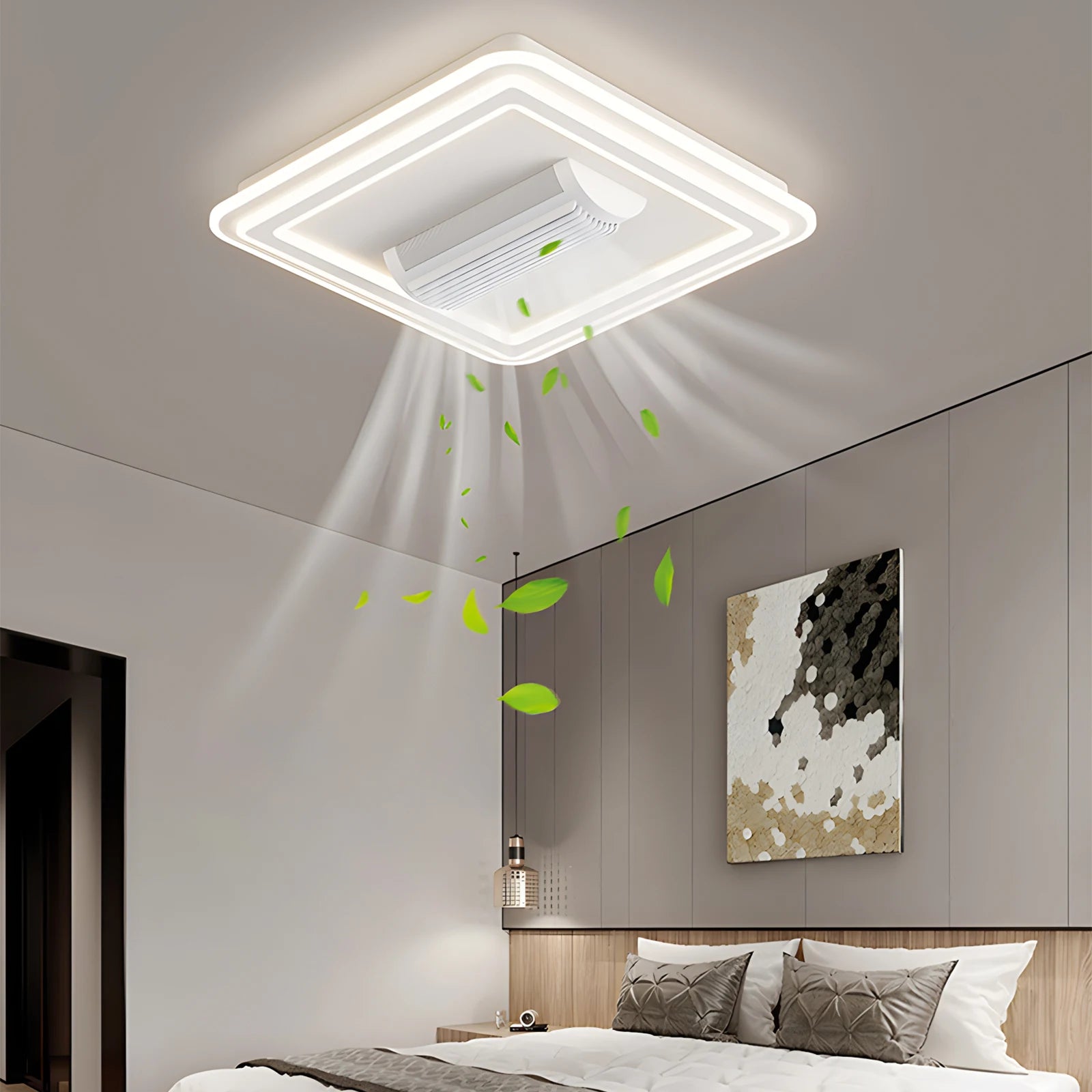 Ventilatore da soffitto senza lame con luce LED 3000-6500K – dettaglio 1