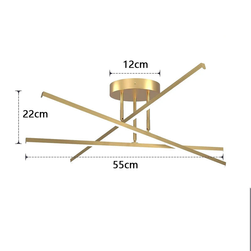 Plafoniera semplice e moderna camera da letto atmosfera duplex villa hall Lampade nordiche lampada da – foto 4