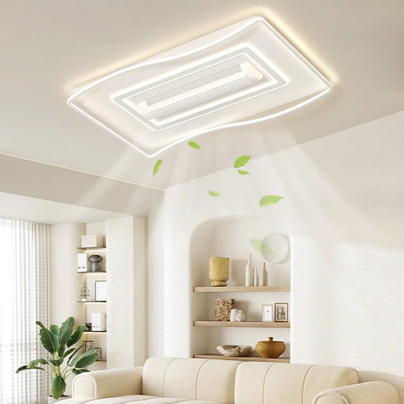 Ventilatore da soffitto senza pale con luce LED e telecomando