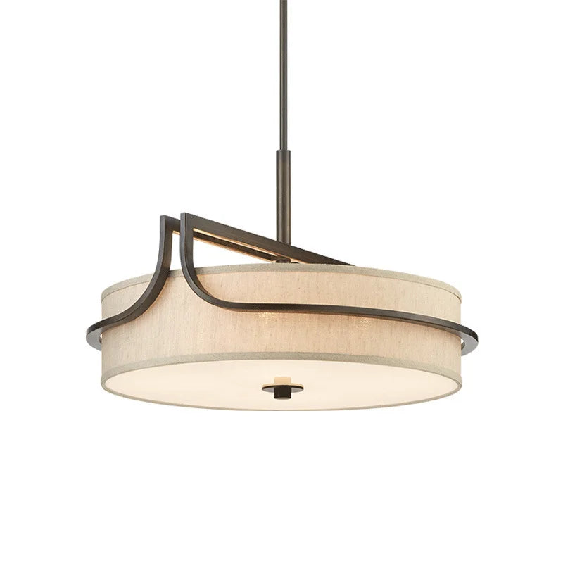 Lampadario a sospensione in tessuto, D55 o D65 cm – dettaglio 5