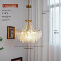 Lampadario in vetro trasparente stile francese, da 40 a 60 cm – dettaglio 9