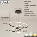 Lampadario moderno per sala da pranzo, oro, bianco o nero – dettaglio 6