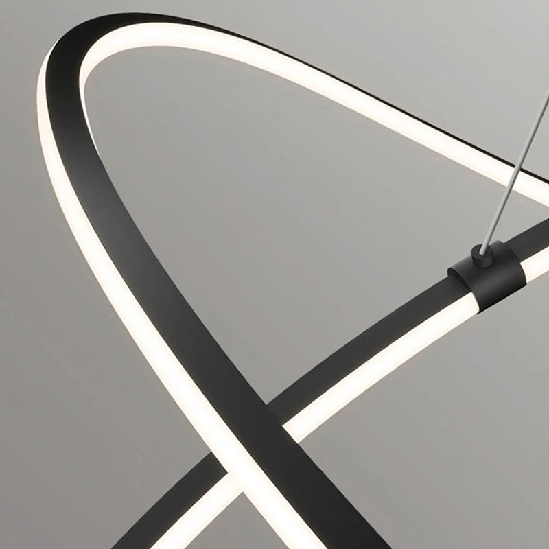 Lampadario moderno a LED per soggiorno, sala da pranzo, camera da letto, cucina, illuminazione domestica – foto 6
