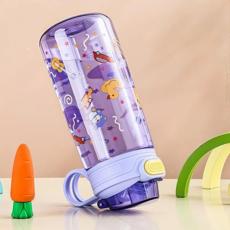 Borraccia per Bambini con Cannuccia e Blocco di Sicurezza
