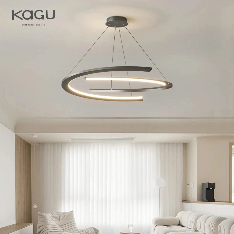 Lampada a sospensione dimmerabile 60 o 80 cm, nera o bianca – dettaglio 2
