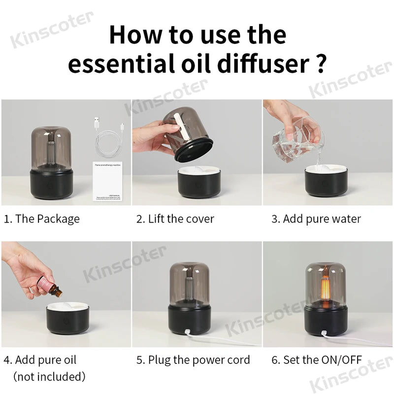 Mini umidificatore e diffusore USB con luce notturna – dettaglio 4