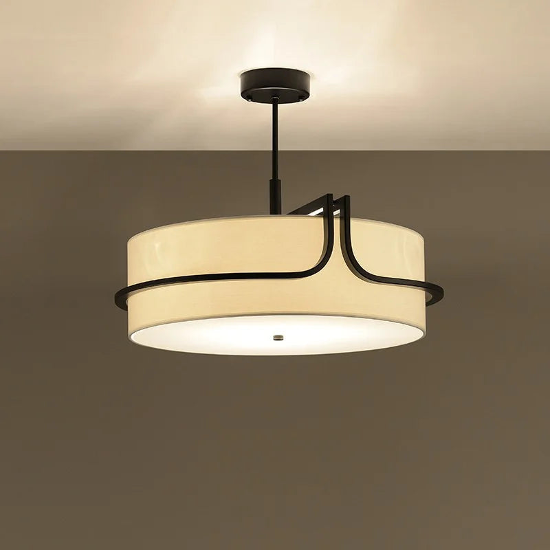 Lampadario a sospensione in tessuto, D55 o D65 cm – dettaglio 1