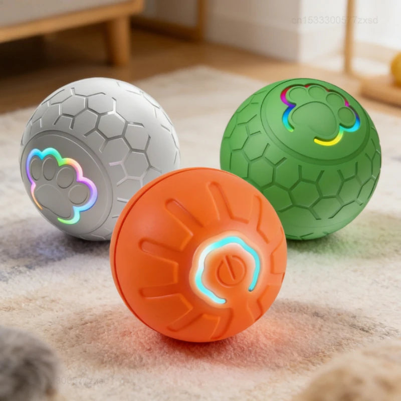 Palla interattiva per cani con luci RGB e rimbalzo automatico – dettaglio 5