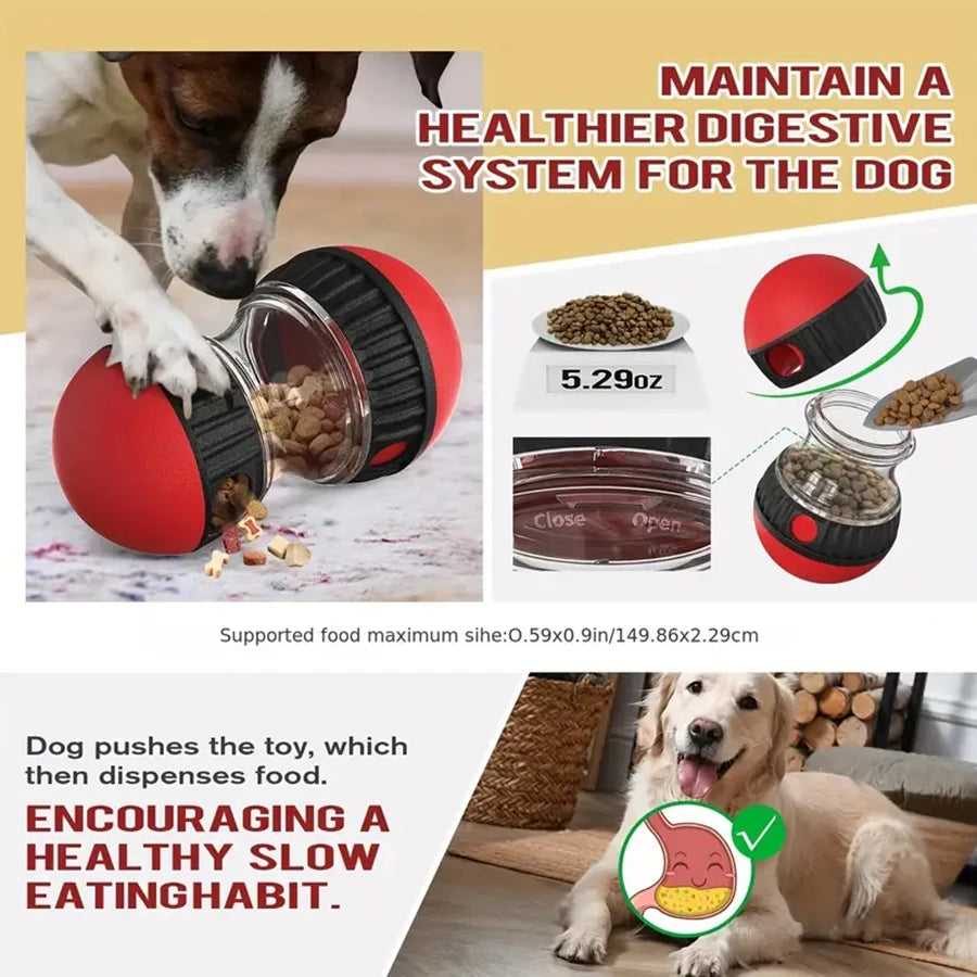 Gioco dispenser di snack per cani a erogazione lenta – dettaglio 1