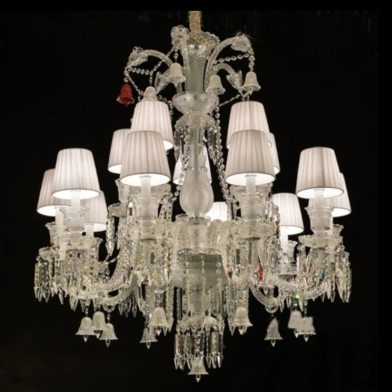 Lampadario grande in cristallo a LED, da 6 a 12 luci – dettaglio 4