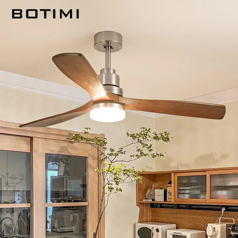 BOTIMI 42 Ventilatore da soffitto da 52 pollici con luci per soggiorno Telecomando Ventilateur de plafon
