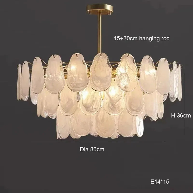 Lampadario a nuvola in vetro da 40 a 80 cm, anche applique – dettaglio 16