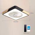 Ventilatore da soffitto Ventilatore da soffitto a basso profilo con luce a led con telecomando per camera da – foto 7