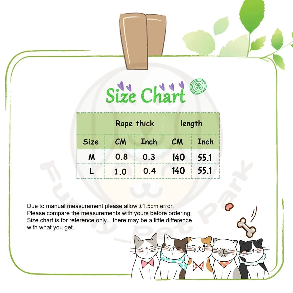 Guinzaglio per Addestramento Cani P-Leash, Materiale in Nylon Resistente, Robusto e Confortevole, Corda di Trazione Anti-Trazione per Animali Domestici
