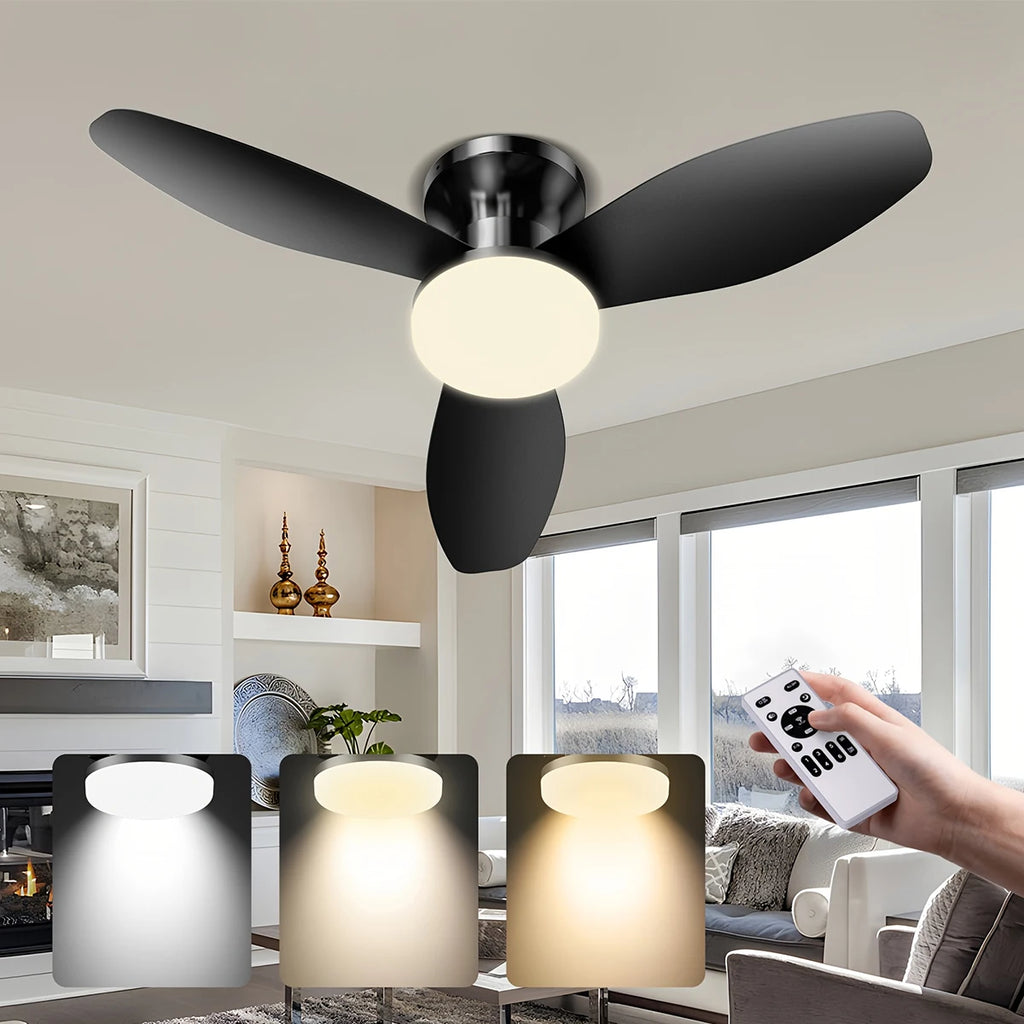 Ventilatore da soffitto 2 in 1 da 88 o 106 cm con motore DC