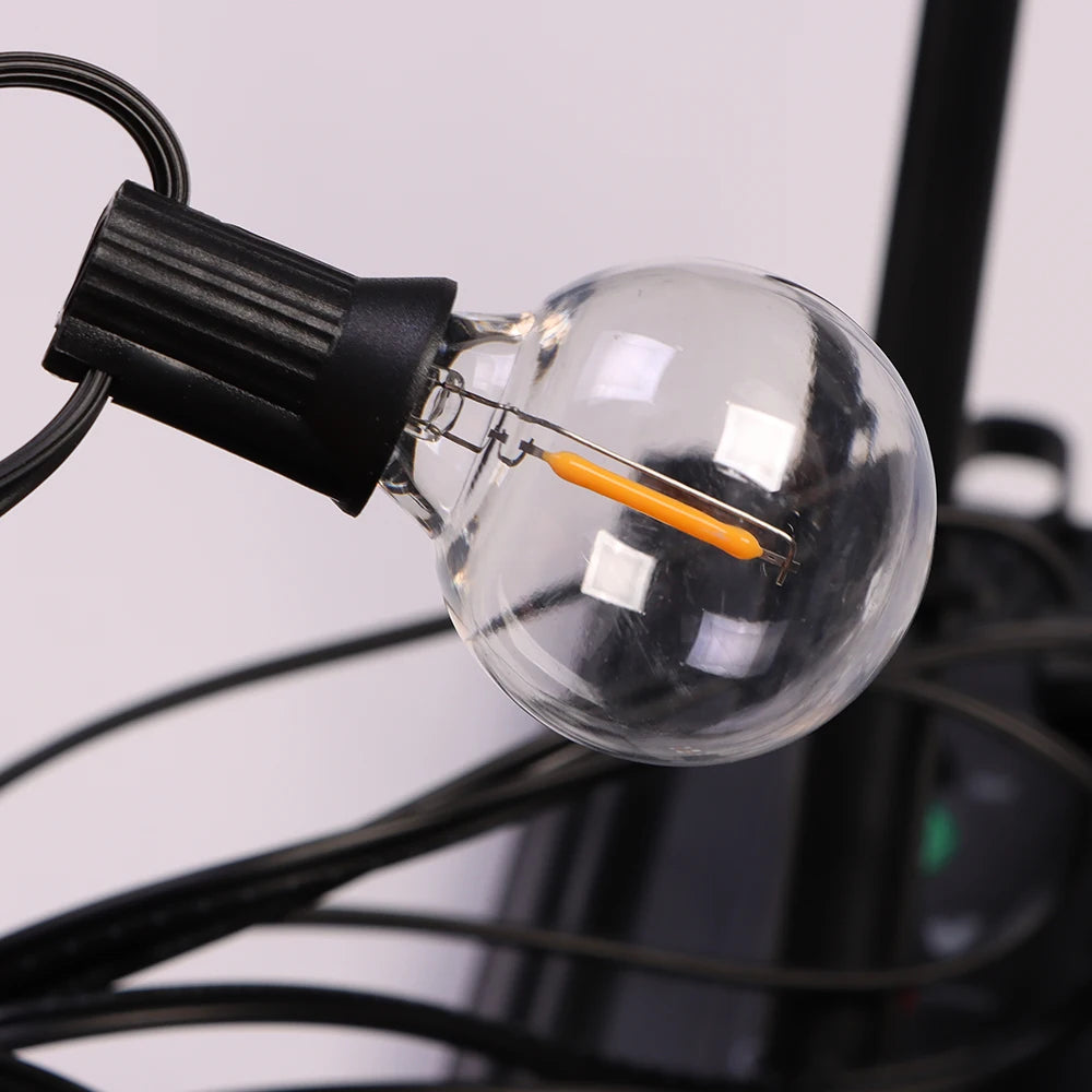 Catena luminosa solare G40 da esterno, da 7 a 12 metri – dettaglio 4