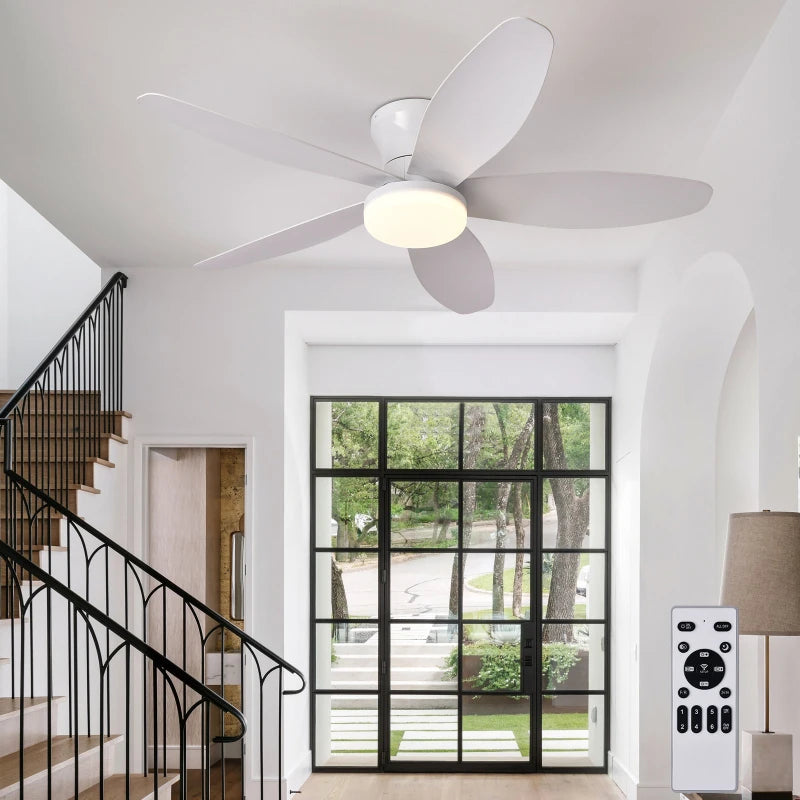 Ventilatore da soffitto 5 pale a incasso, stile mid-century – dettaglio 2