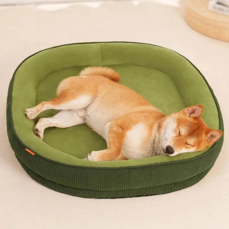 Letto per cani in velluto a coste con cuscino sfoderabile – dettaglio 2