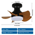 Ventilatore da soffitto LED a 3 pale con luce e telecomando – dettaglio 6