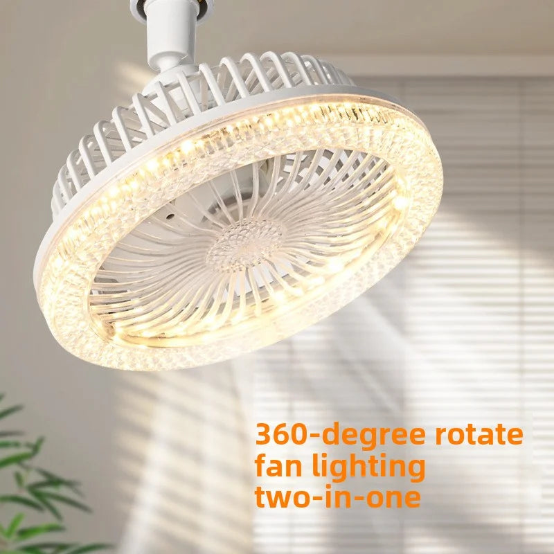 Ventilatore da soffitto LED con attacco E27 e telecomando – dettaglio 1
