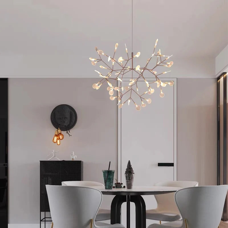 Lampadario ad anello LED, da 60 a 120 cm, nero o oro rosa – dettaglio 4