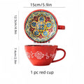 Tazza in ceramica per caffè e tè, quattro tinte profonde – dettaglio 10