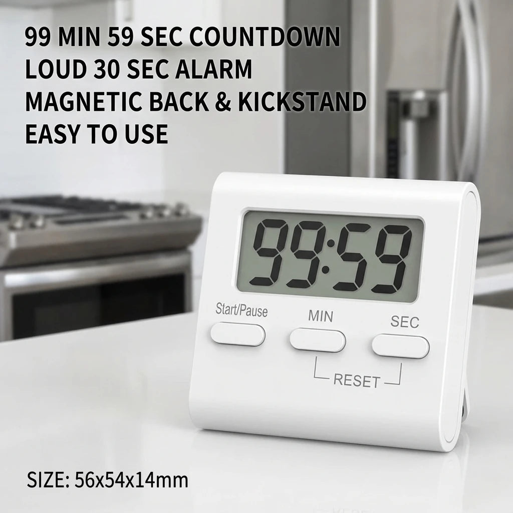 Timer da cucina digitale magnetico con conto alla rovescia – dettaglio 5