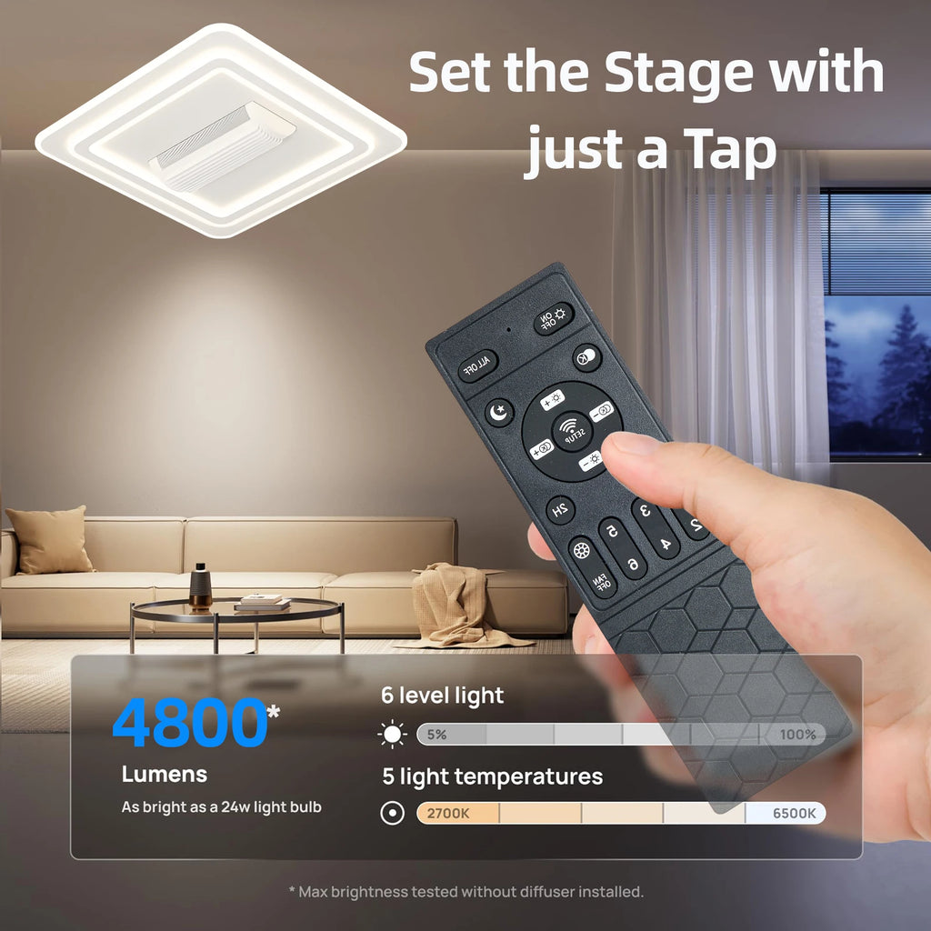 Ventilatore da soffitto senza lame con luce LED 3000-6500K – dettaglio 2