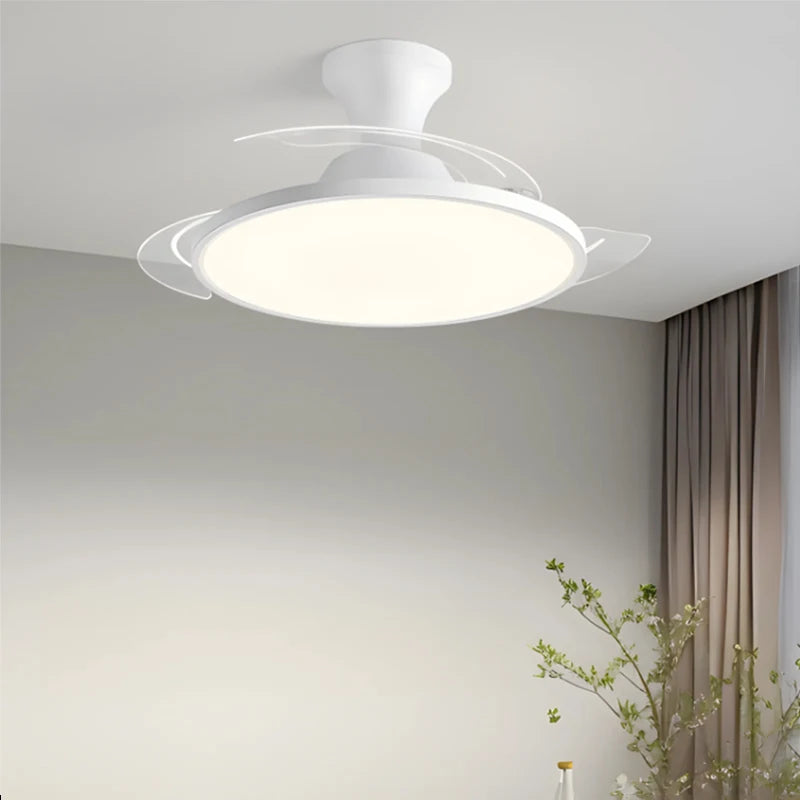 Ventilatore da soffitto slim con pale pieghevoli e luce LED – dettaglio 1