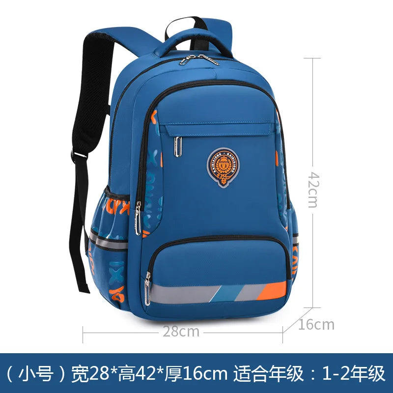 Zaino scolastico ortopedico grande, 46 cm, con stemma – foto 12