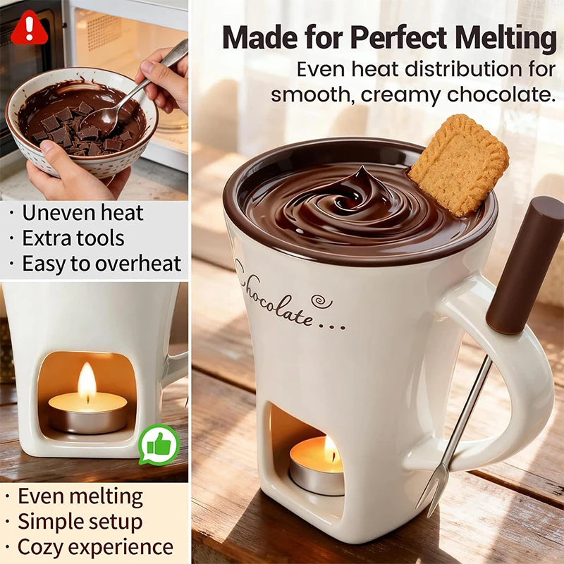 Tazza riscaldante per fonduta al cioccolato, 130 ml – dettaglio 2
