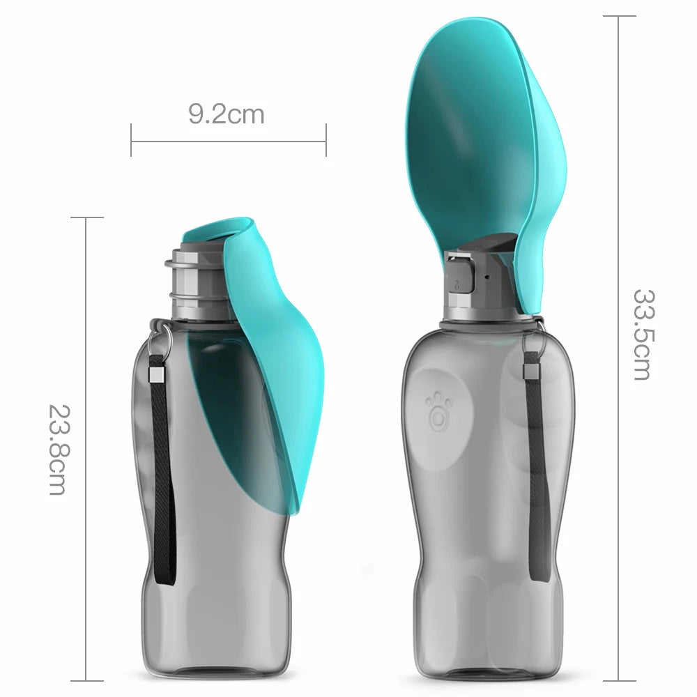 Distributore d'acqua da viaggio per cani, 800 ml – dettaglio 1