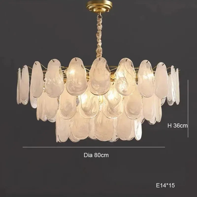 Lampadario a nuvola in vetro da 40 a 80 cm, anche applique – dettaglio 19