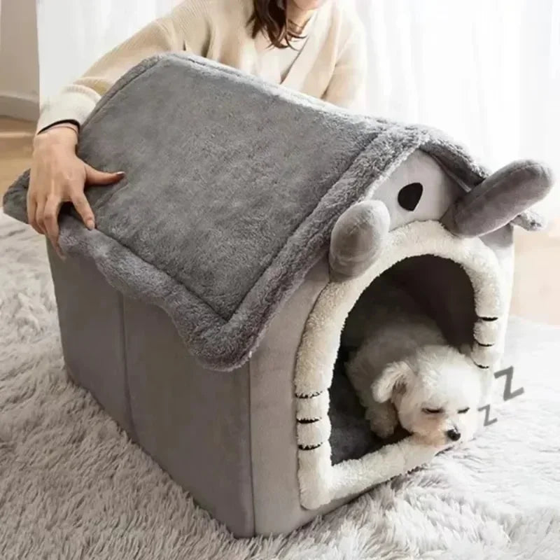 Casetta cuccia smontabile e lavabile per cani e gatti