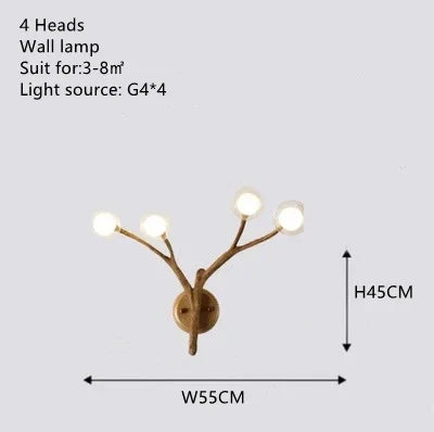 Lampadario a rami LED, da 8 a 20 luci o applique – dettaglio 11