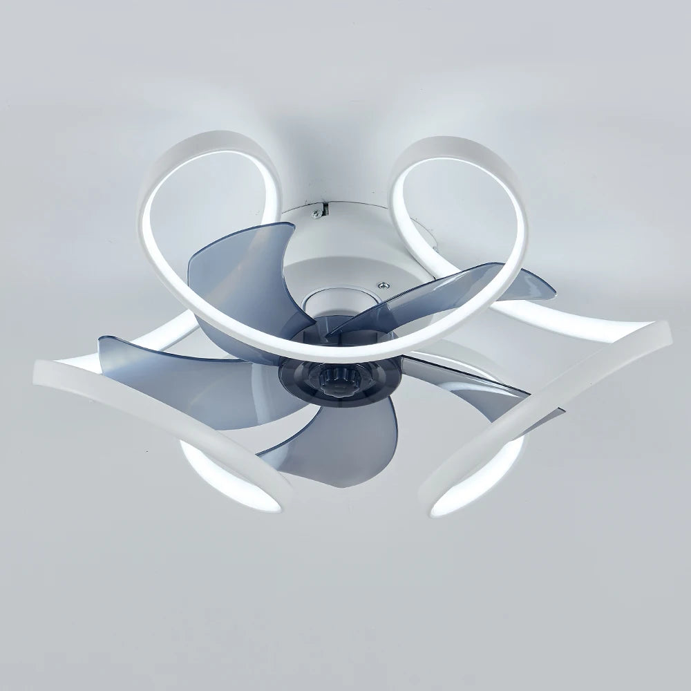 Ventilatore da soffitto moderno ventilatore a sospensione decorativo per la casa con lampada motore – foto 8