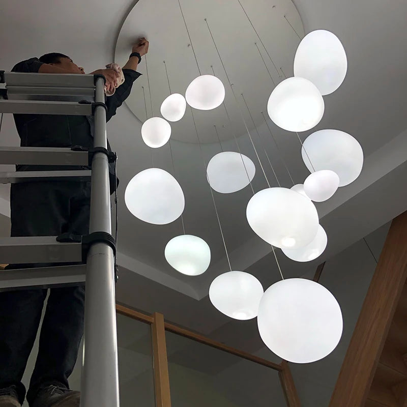 Lampadario nordico per scale e sale da pranzo, da 6 a 15 luci – dettaglio 1