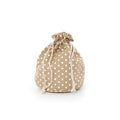 Sacco per panettone in juta a pois bianchi (kit da 10)