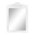 Specchio rettangolare in legno bianco, 41x2x60 cm