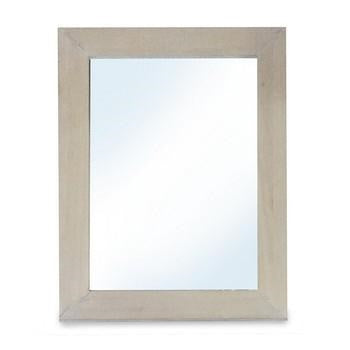 Specchio rettangolare in legno naturale, 60x80 cm